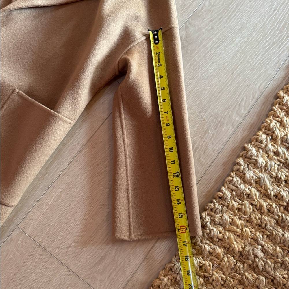 The Curated Women’s Tan Cashmere and Wool Blend Coat - Picture 6 of 9